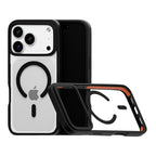 iPhone 17 Pro (Compatible with MagSafe) Non Yellow Military-Grade Drop Protection Back Cover - Black