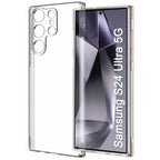 Qlez Shockproof Soft Transparent Toto Back Cover For Samsung Galaxy S24 Ultra (Transparent)
