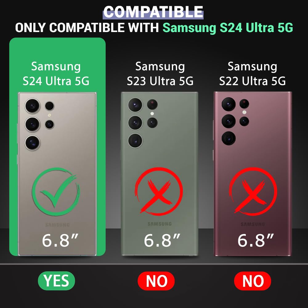 Qlez Shockproof Soft Transparent Toto Back Cover For Samsung Galaxy S24 Ultra (Transparent)
