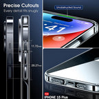 SonaNova Shockproof Soft Transparent Toto Back Cover For Apple I Phone 15 Plus (Transparent)