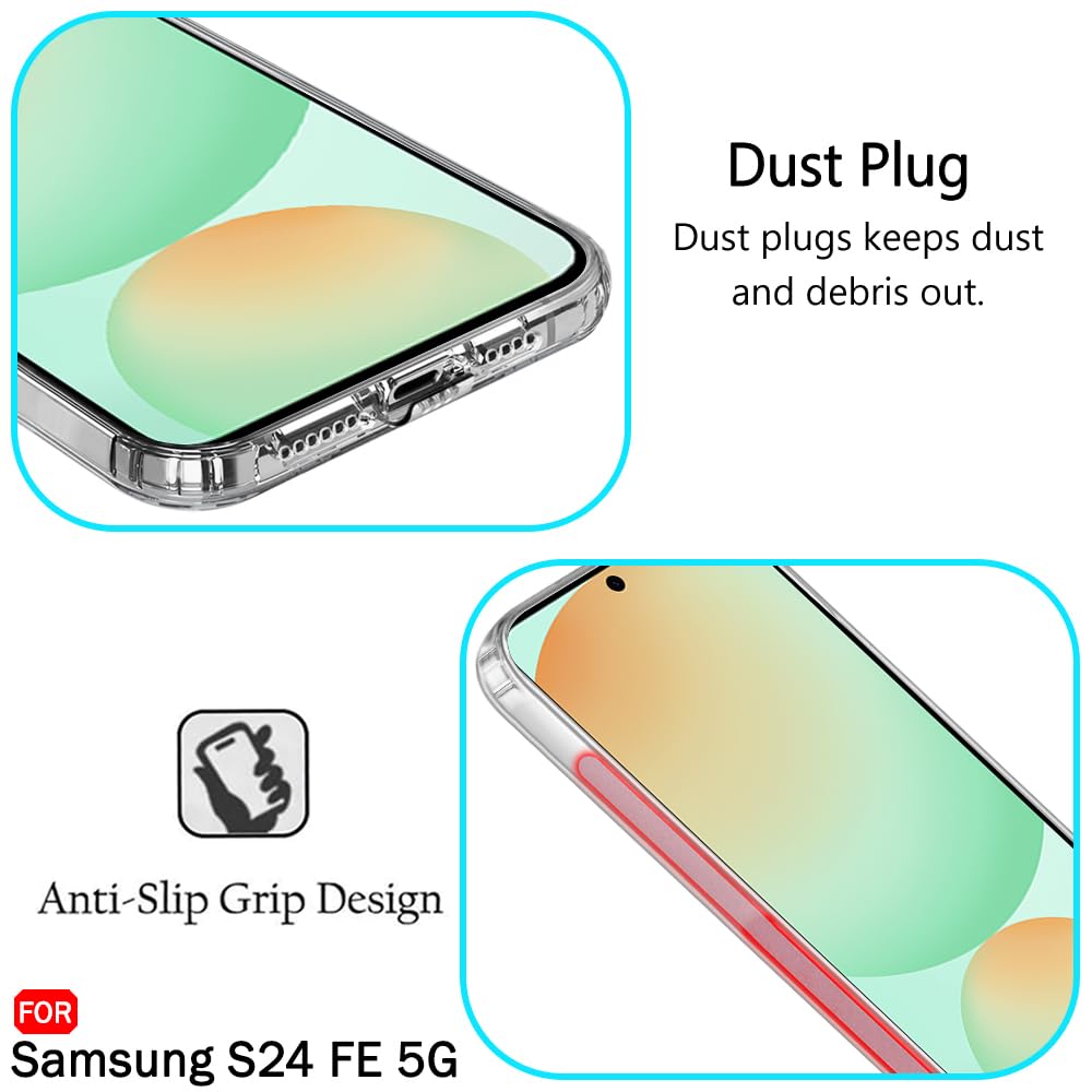 Flexible TPU Back Cover Case for Samsung Galaxy S24 FE – Slim Fit Protective Mobile Cover with Anti-Slip Grip