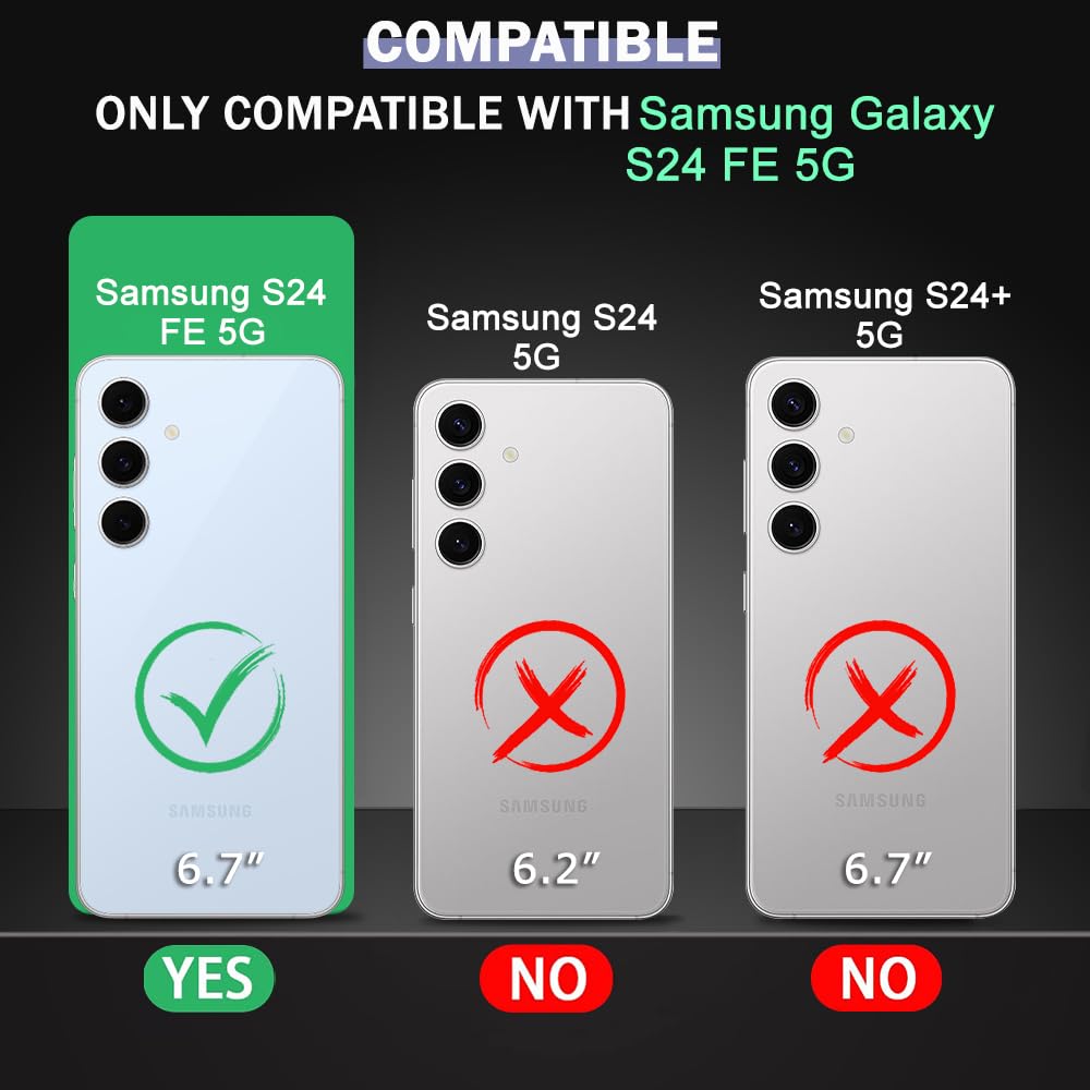 Flexible TPU Back Cover Case for Samsung Galaxy S24 FE – Slim Fit Protective Mobile Cover with Anti-Slip Grip