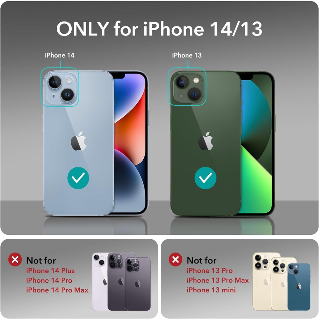 Premium Imported 0.3mm Crystal Clear Totu Silicone Transparent Flexible Soft Corner Protection with TPU Slim Back Case Cover for iPhone 13 (Clear Finish)