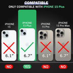 SonaNova Shockproof Soft Transparent Toto Back Cover For Apple I Phone 15 Plus (Transparent)