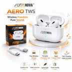 Aero TWS Wireless Earbuds, Bluetooth 5.3, 25H Playtime, Fast Charging