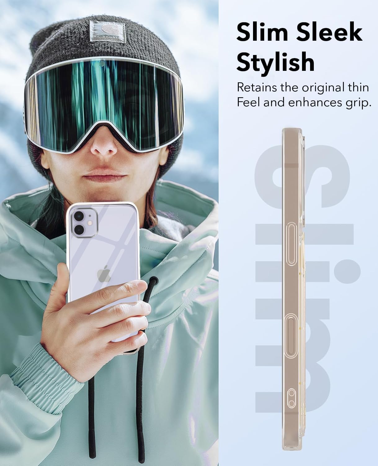 iPhone 11 Clear TPU Case – Shockproof, Anti-Yellow, Camera & Screen Protection