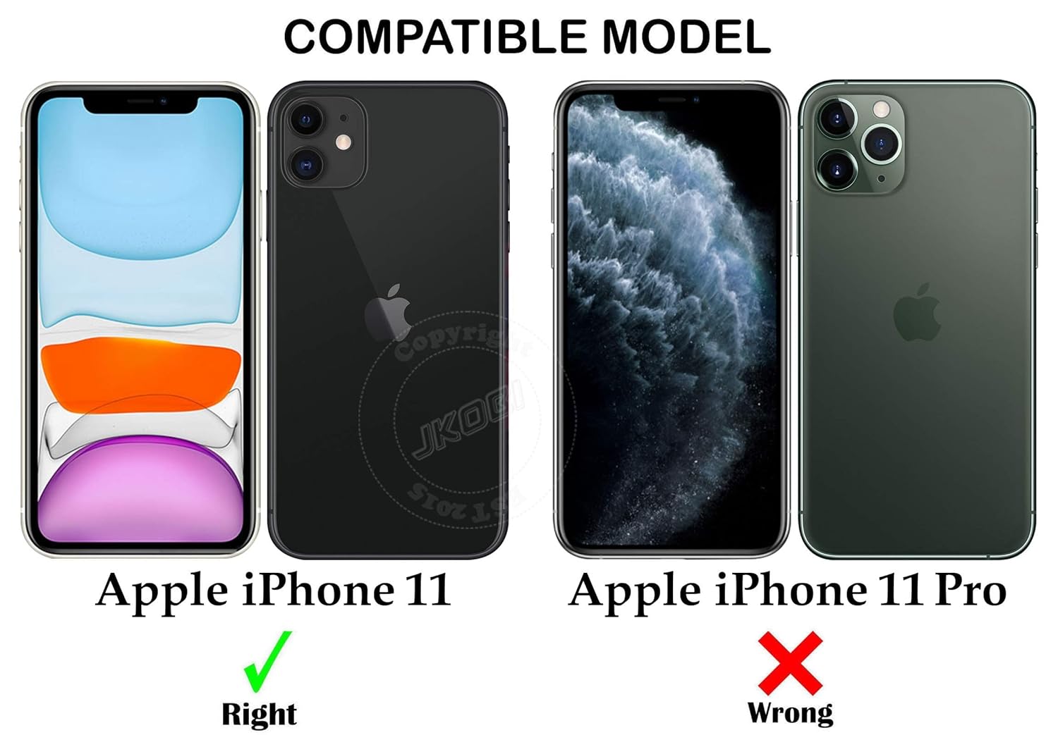 iPhone 11 Clear TPU Case – Shockproof, Anti-Yellow, Camera & Screen Protection