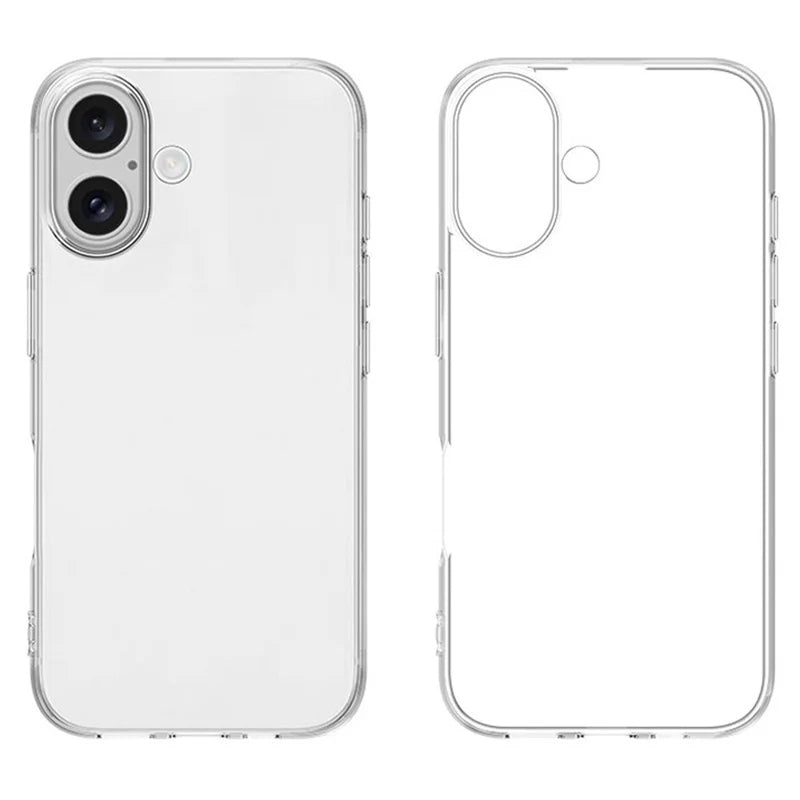 Flexible TPU Back Cover Case for iPhone 16 | Slim Fit Protective Mobile Cover with Anti-Slip Grip