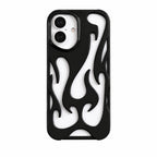 Flame Flexible Black Case iphone - Black