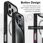 MagSafe Compatible iPhone 17 Pro Case, Clear Design with Black Border