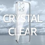 Qlez Shockproof Soft Transparent Toto Back Cover For iPhone 15 Pro - Transparent