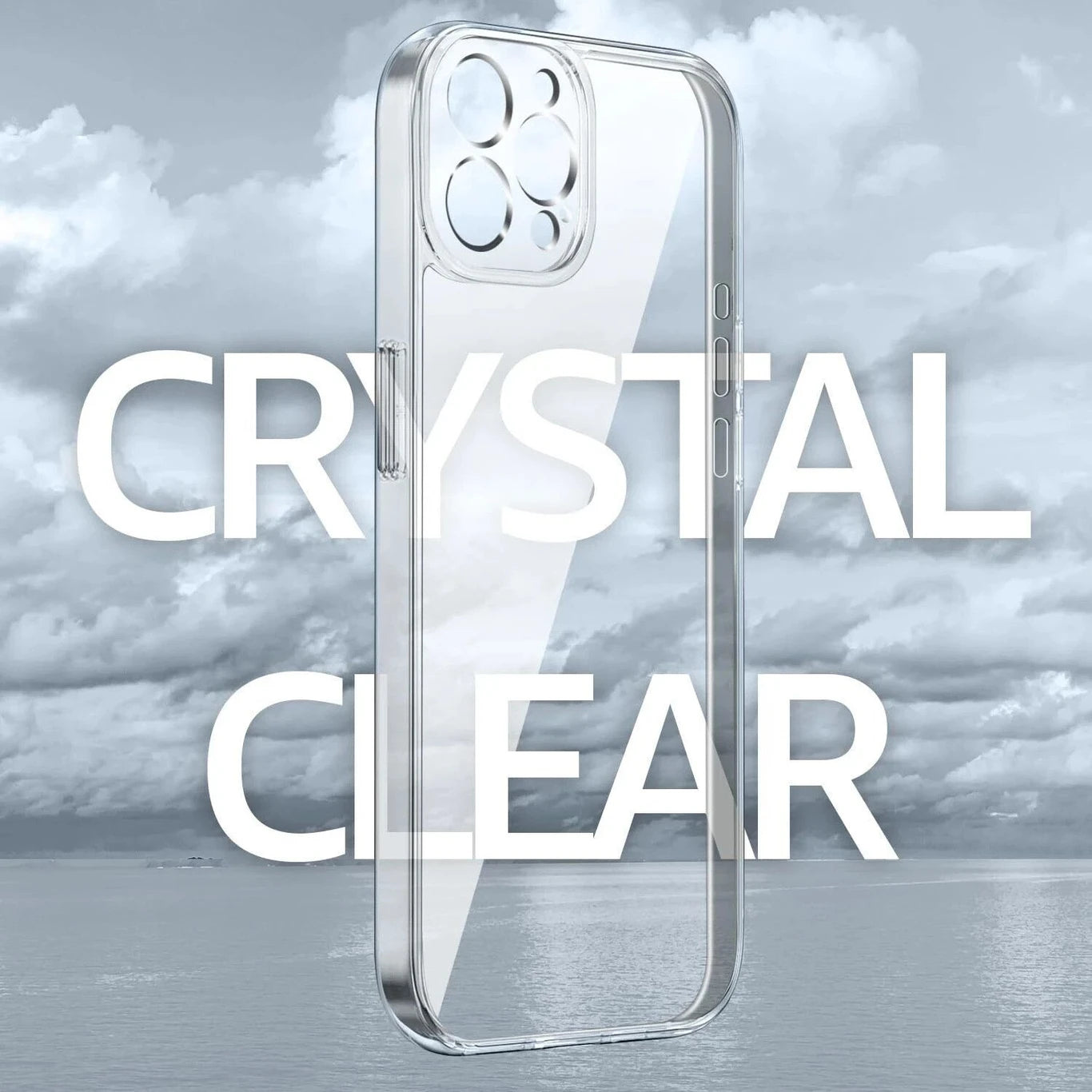 Qlez Shockproof Soft Transparent Toto Back Cover For iPhone 15 Pro - Transparent