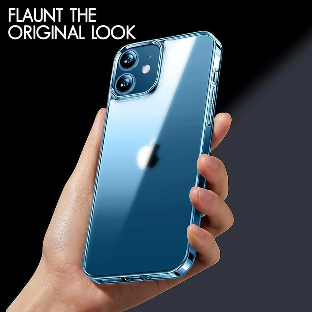 iPhone 12 Back Cover Transparent Clear Soft TPU Case – Slim Protective Shock‑Absorbent Phone Cover for Apple iPhone 12