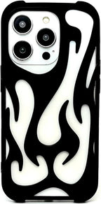 Flame Flexible Black Case iphone - Black